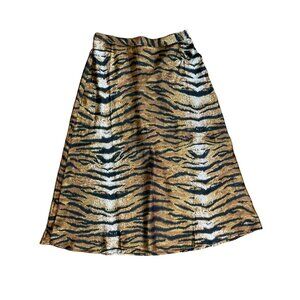NWT Haute Monde Animal Print Skirt Size S